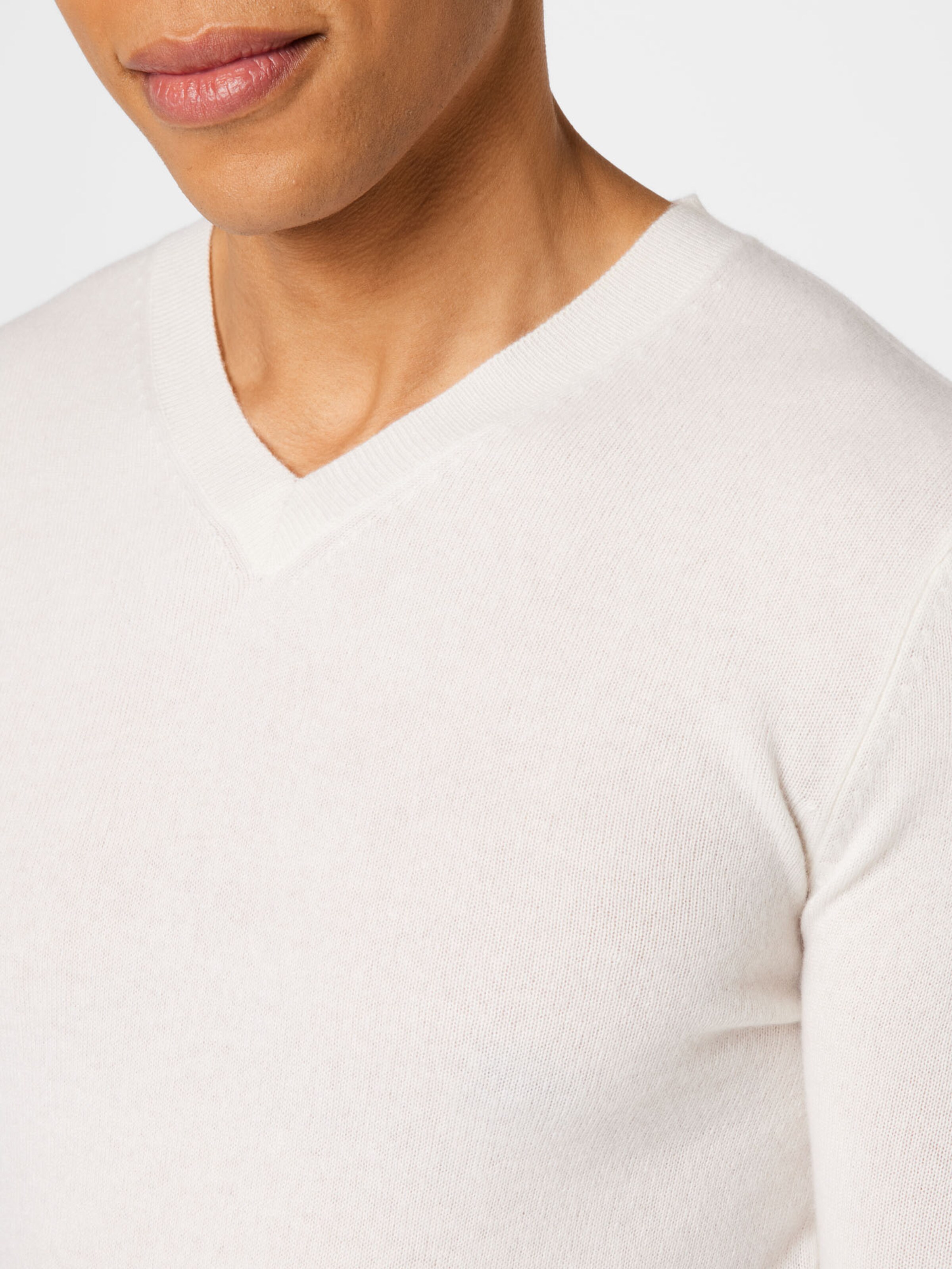 Homme Pull-over Pure Cashmere NYC en Blanc 
