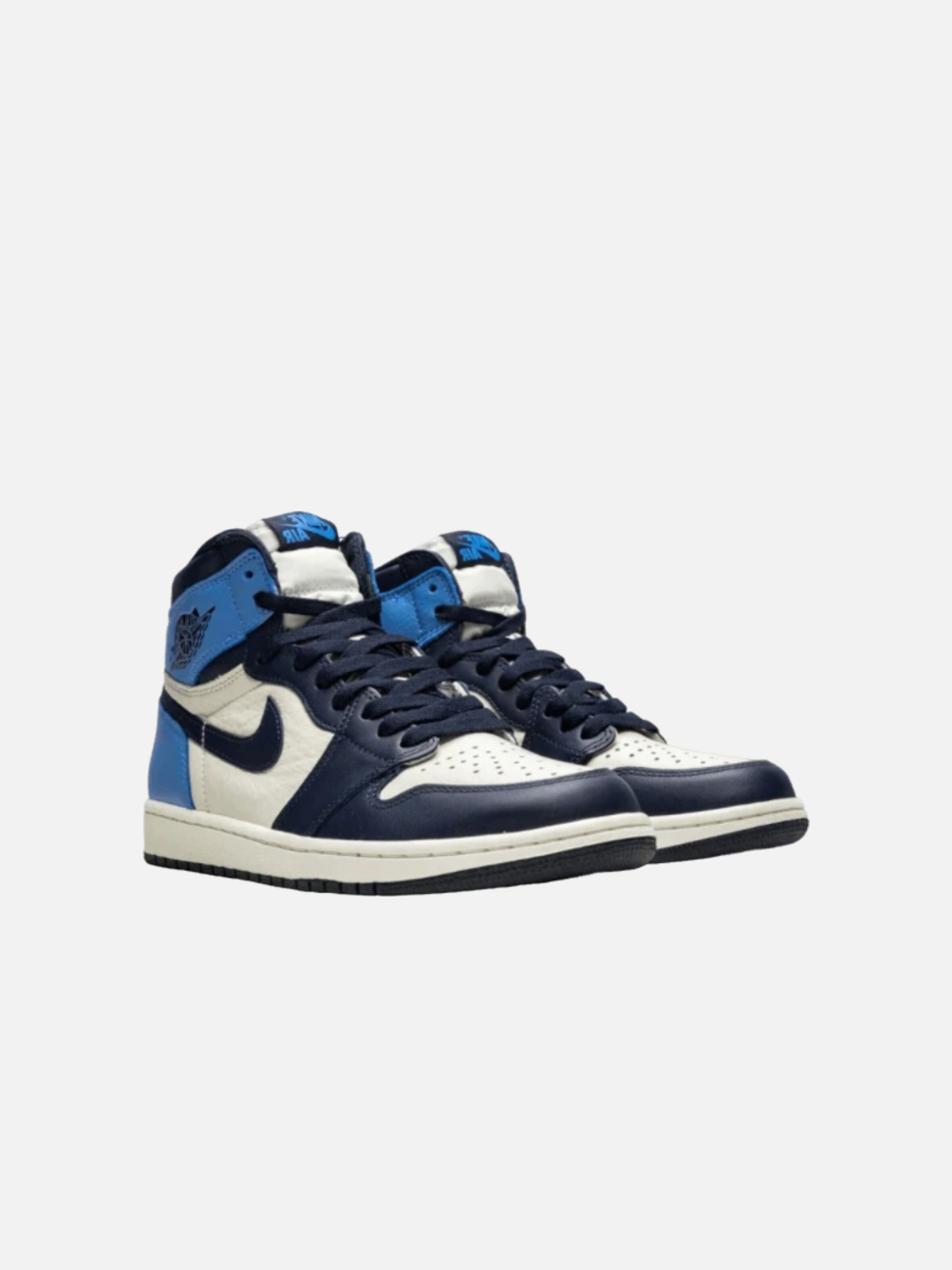 Sneaker alta 'Air 1 Retro High Obsidian Sail UNC' di Jordan in blu
