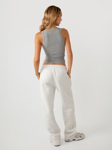YO-GAYA Top 'Ribbed' in Grijs