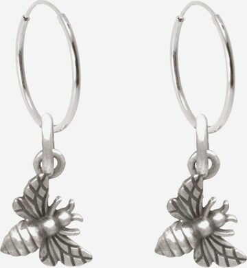 Boucles d'oreilles 'Bienen' Gemshine en argent : devant