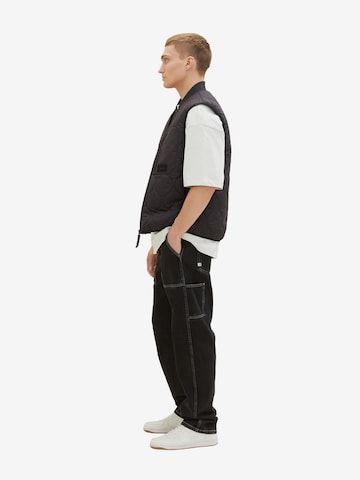 TOM TAILOR DENIM Vest in Black