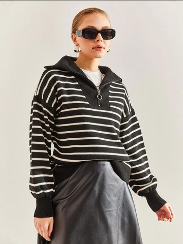 Bianco Lucci Kampsun 'Pullover', värv must