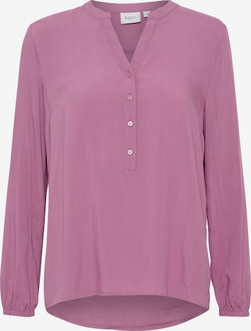 SAINT TROPEZ - Blusa 'Eda' em roxo: frente