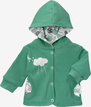 Baby Sweets Zip-Up Hoodie in Green: front