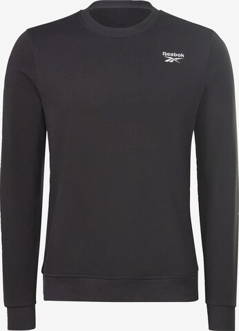 Reebok Sportsweatshirt 'French Terry' in Zwart: voorkant