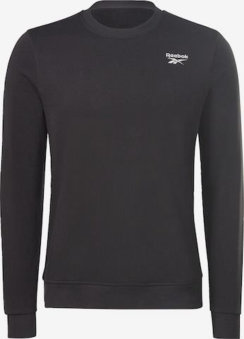 Reebok - Sweatshirt de desporto 'French Terry' em preto: frente