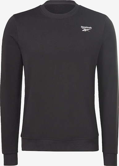 Reebok Sweat de sport 'French Terry' en noir / blanc, Vue avec produit