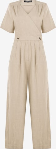 FRESHLIONS Jumpsuit 'Kira' in Beige: front