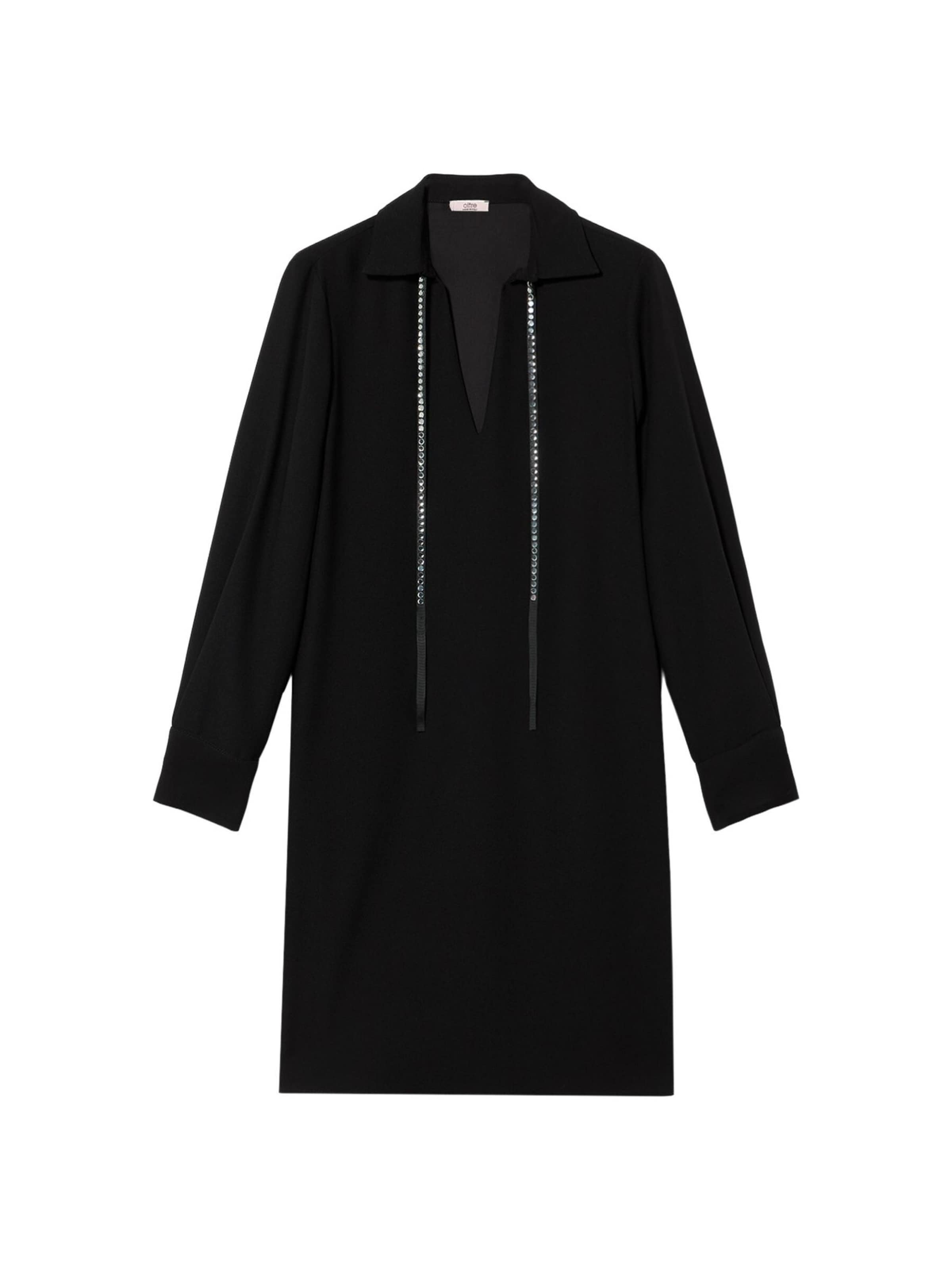 Robe oltre en noir : devant