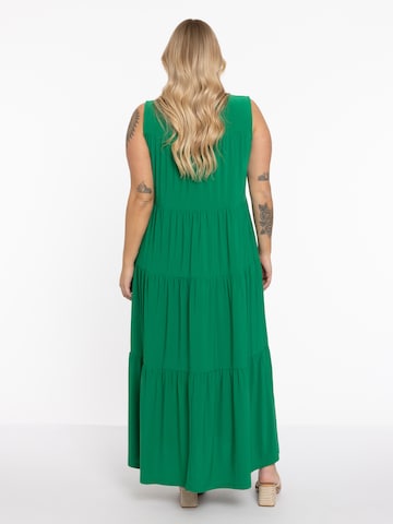 Yoek Dress in Green