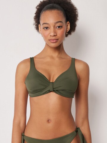 CALZEDONIA Triangel Bikinitop 'Premium Sculpt' in Grün: Vorderseite