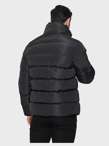 Threadbare Winter Jacket 'Funnelweb' in Black