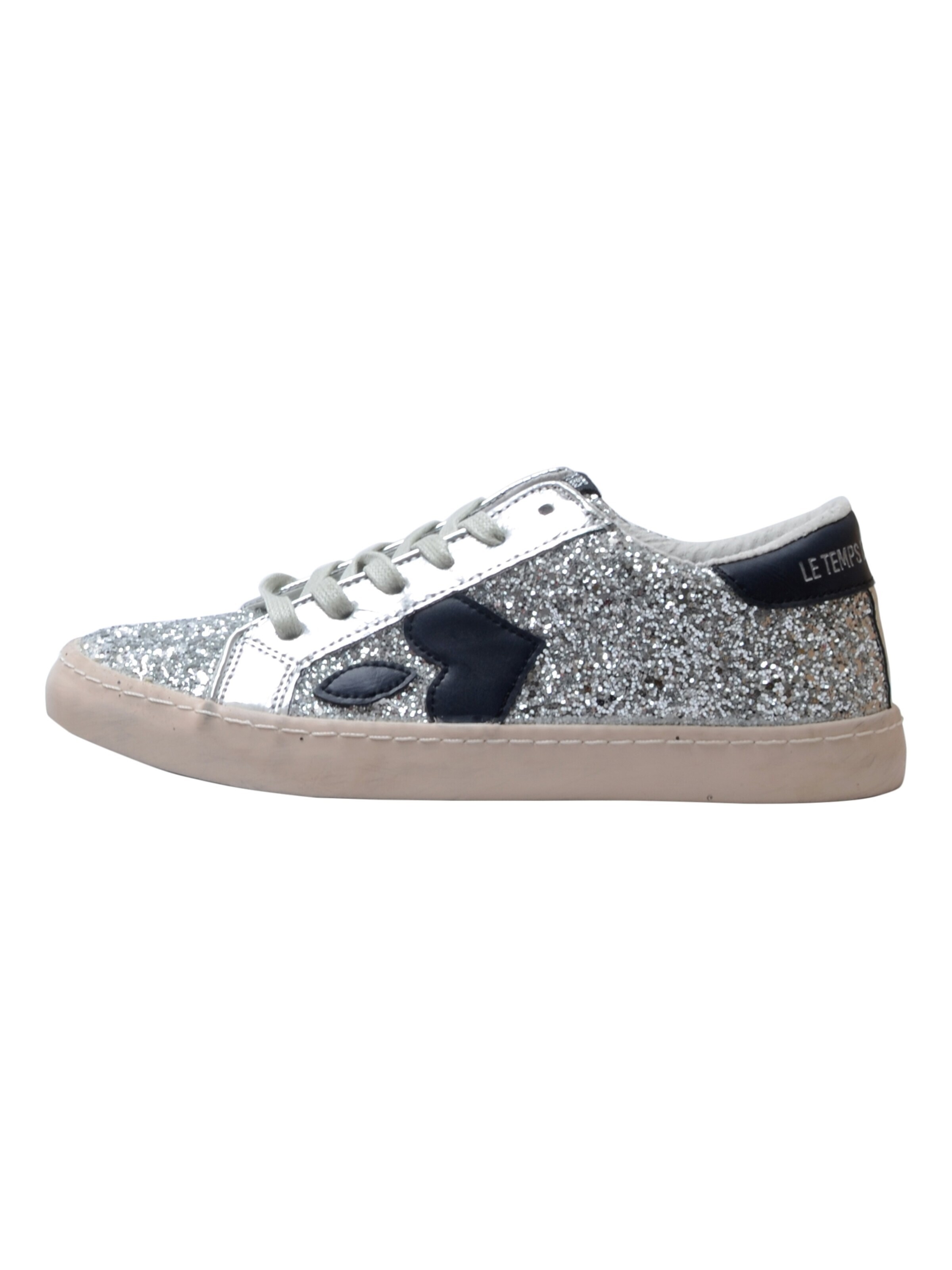 Le Temps Des Cerises Athletic lace-up shoe in Grey: front