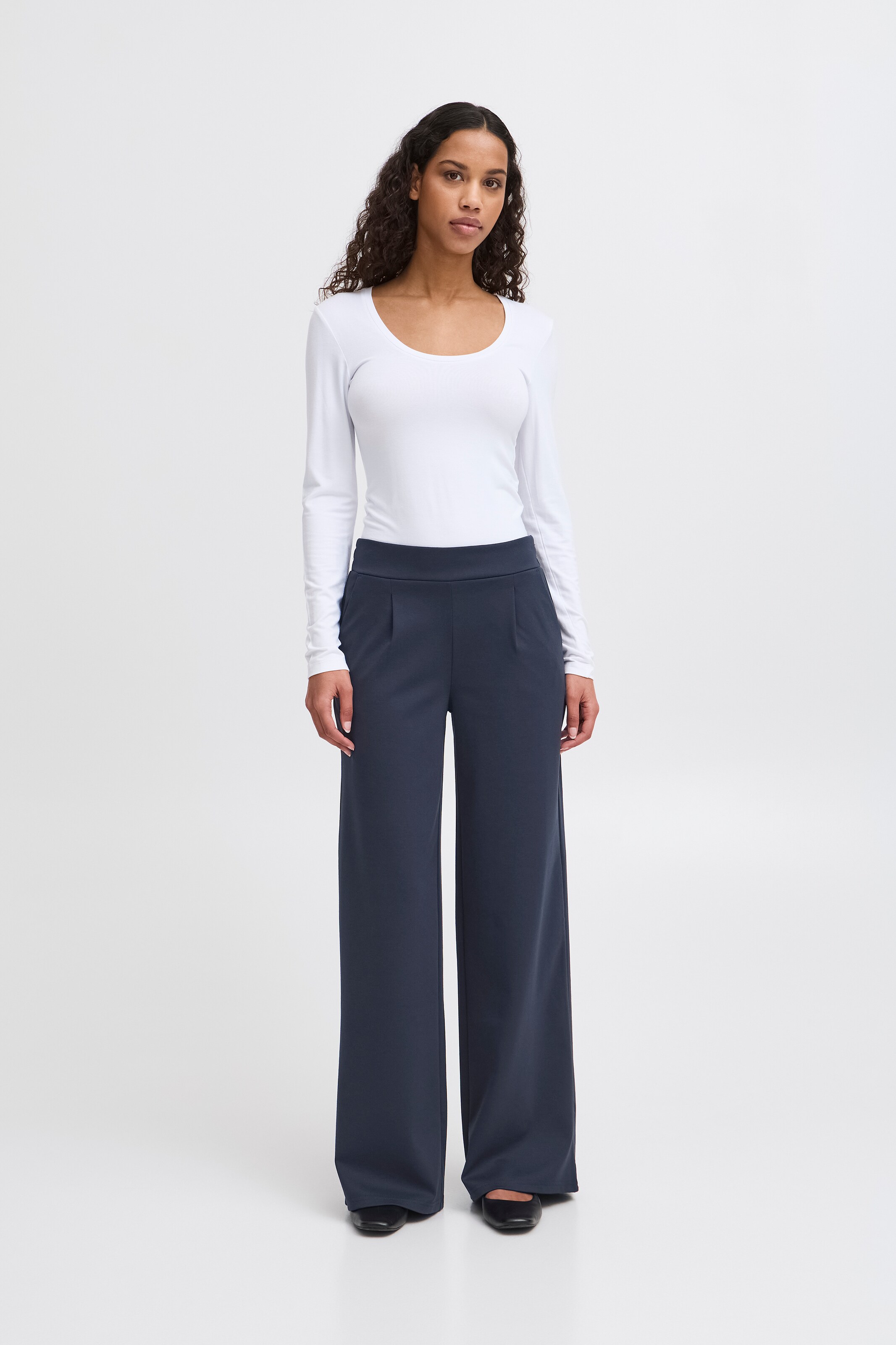 ichi•ichi Zalando.ie - black - Trousers - PA2 WIDE LONG SUS IHKATE ICHI その他