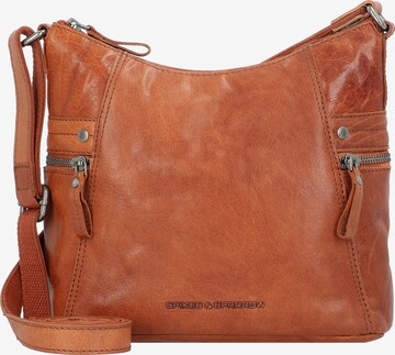 Spikes & Sparrow Crossbody Bag 'Bronco' in Brown: front