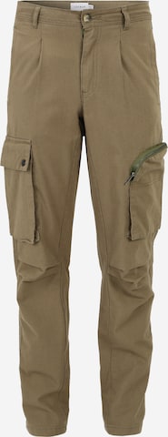 Effilé Pantalon cargo TOPMAN en vert : devant