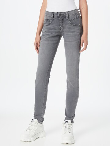 Herrlicher Skinny Jeans 'Gila' in Zwart: voorkant