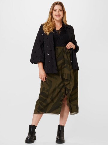 Lauren Ralph Lauren Plus Skirt 'KUADAMA' in Green