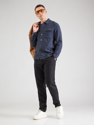 Lindbergh Comfort fit Button Up Shirt in Blue