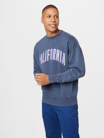 Redefined Rebel Sweatshirt 'Ezra' i blå: forside