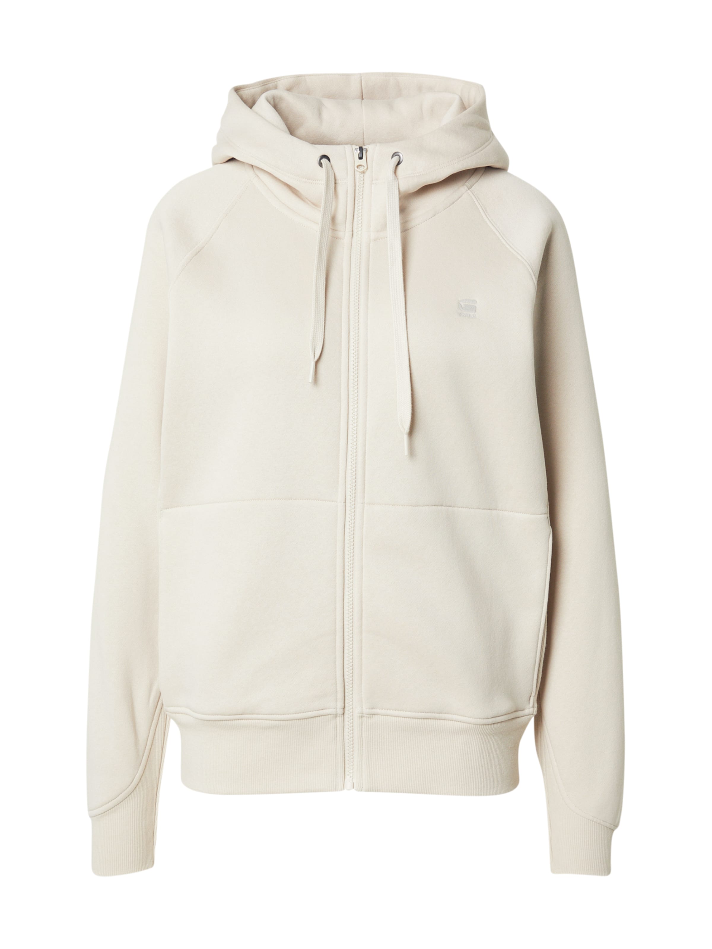 G-STAR Sweatjakke 'Premium Core 2.0' i hvid: forside