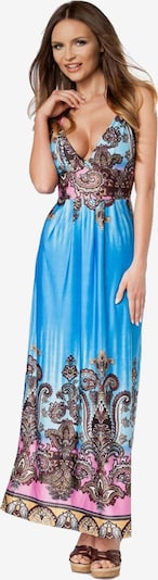 Dirndline Strandkleid 'Maxikleid Carina' in blau, Produktansicht