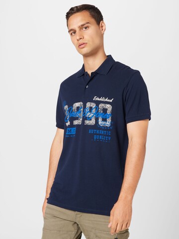 JACK & JONES Póló 'LAKE' - kék: elől