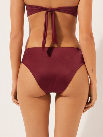 CALZEDONIA Bikinihose 'Shiny Satin' in Rot