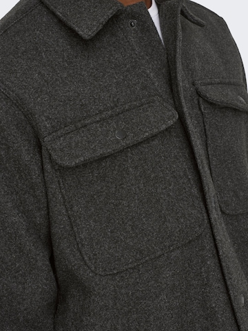 Only & Sons Between-Season Jacket 'Ash' in Black