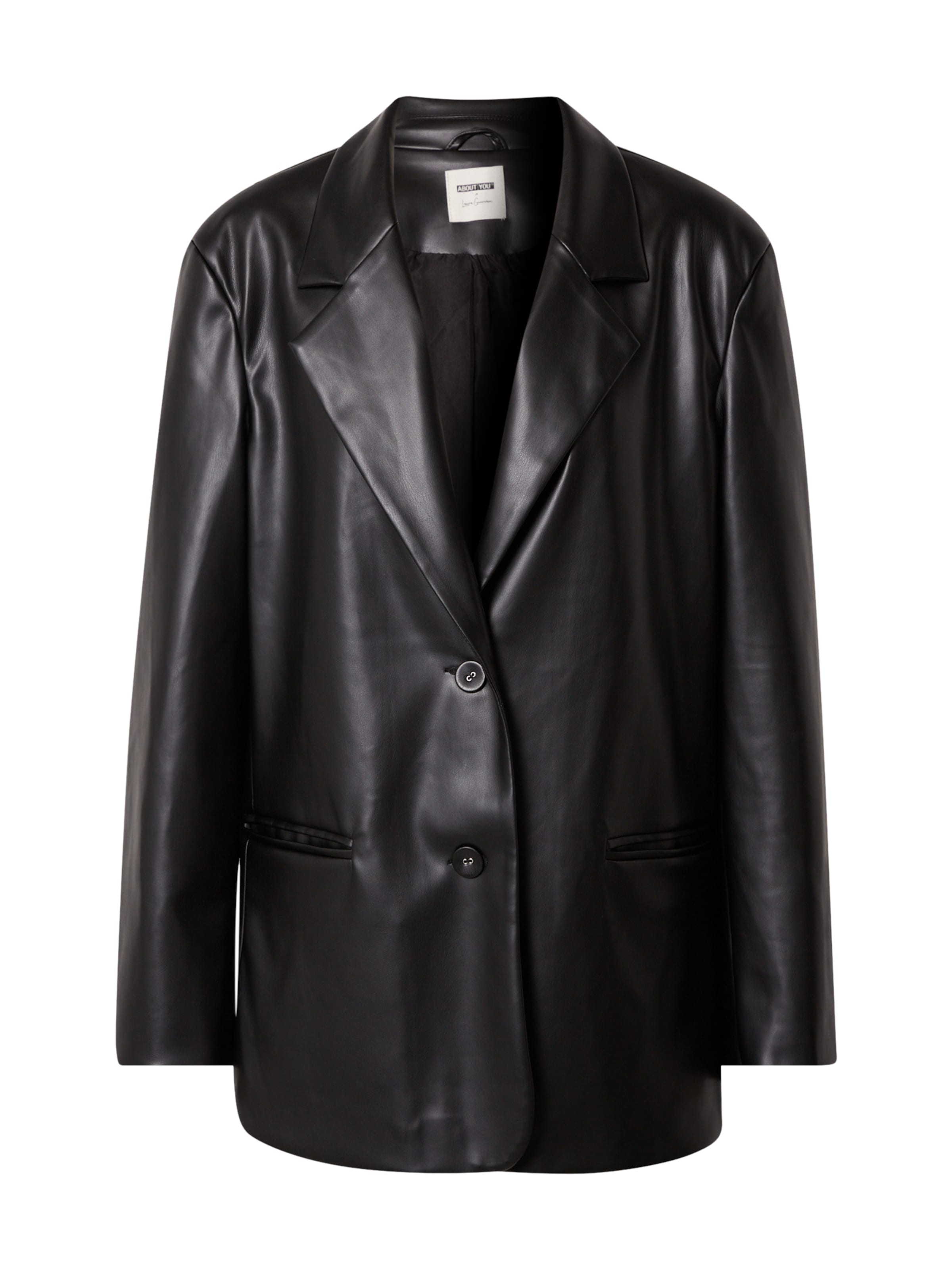 Sacou 'Xenia' de la ABOUT YOU x Laura Giurcanu pe negru: față