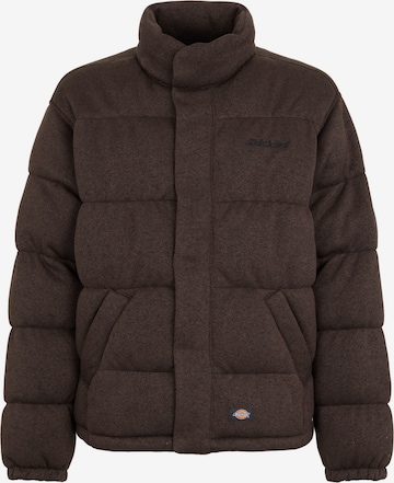 DICKIES Övergångsjacka 'BAKER' i brun: framsida