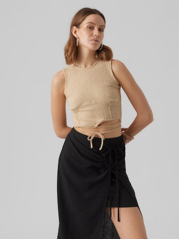 Haut 'CAMMA' VERO MODA en beige : devant