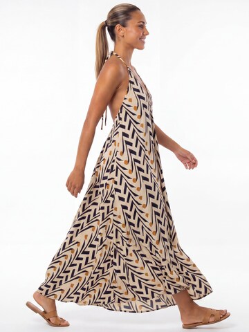 Robe d’été 'Jungle Bloom' Shop Karey en beige