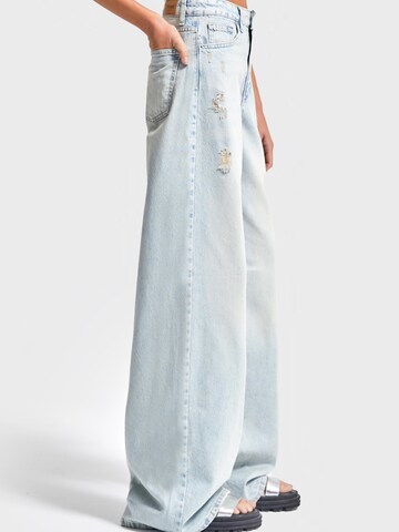 IT'S BASIC Loosefit Jeans 'Skater High Rise Jeans' in Blauw