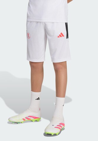 ADIDAS PERFORMANCE Regular Sportbroek 'Lamine Yamal' in Wit: voorkant