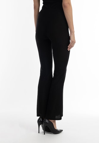 faina Flared Leggings in Schwarz