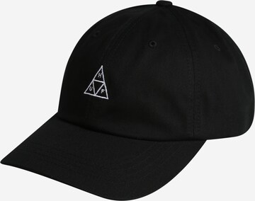 Casquette HUF en noir : devant