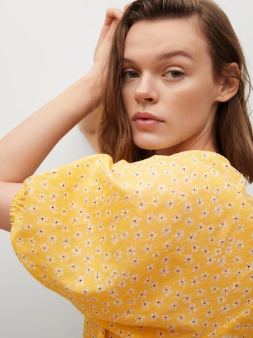 MANGO Blouse 'Pia' in Yellow