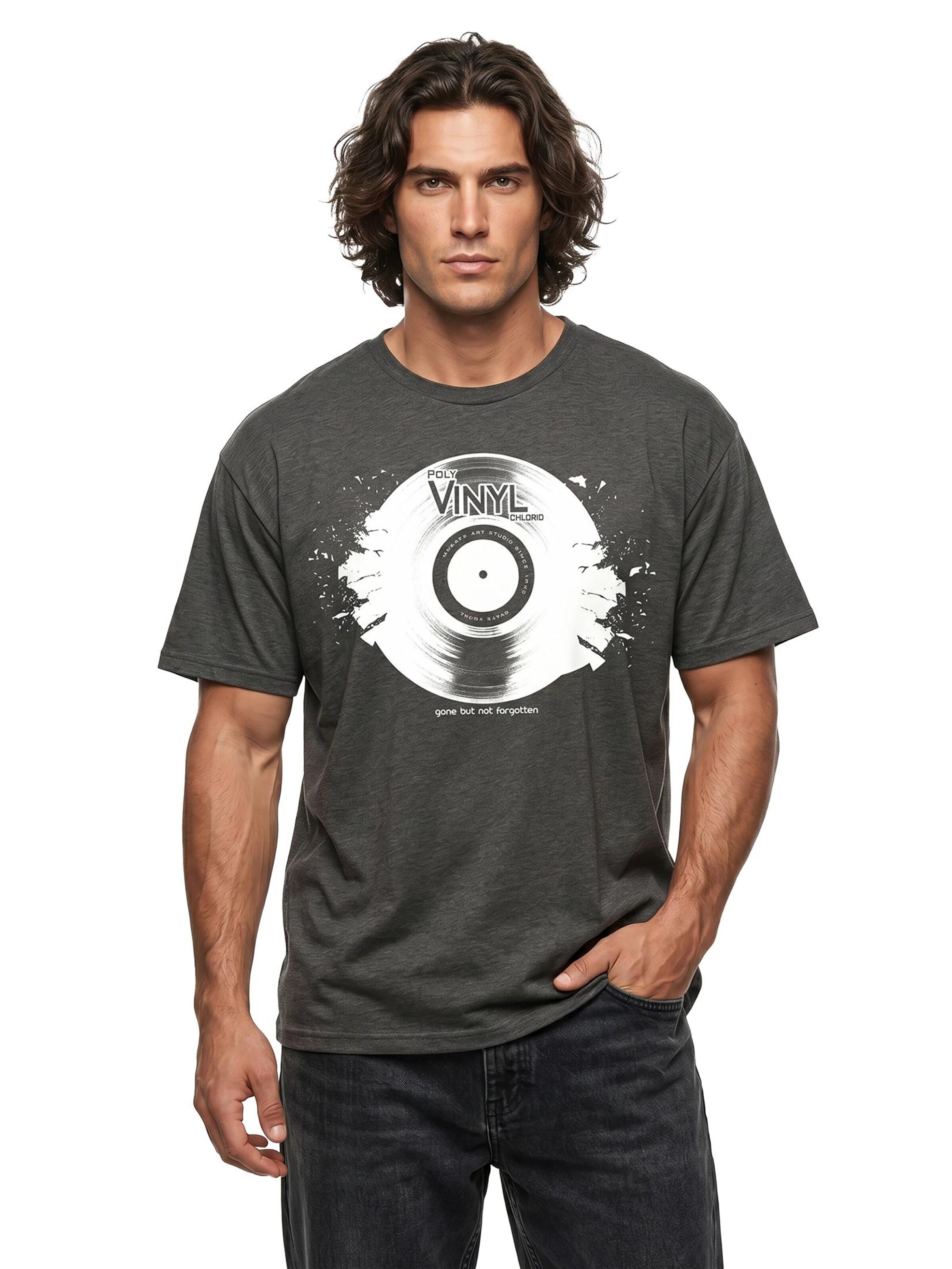 MAKAYA Shirt 'Vinyl' in Grey