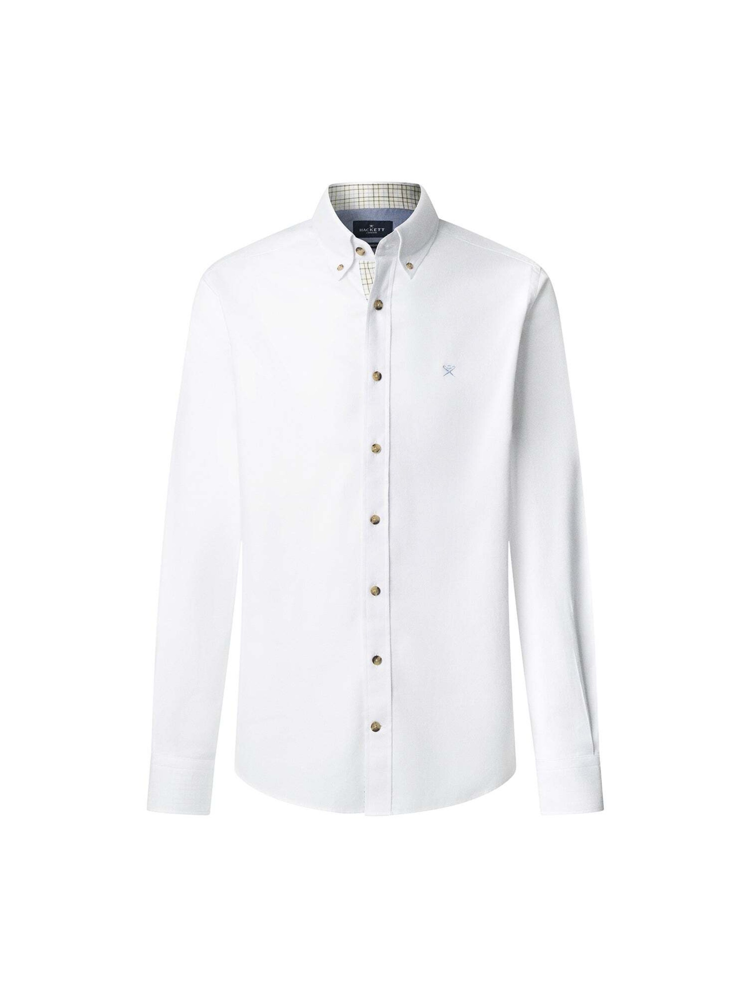 Hackett London Regular fit Overhemd in Wit: voorkant