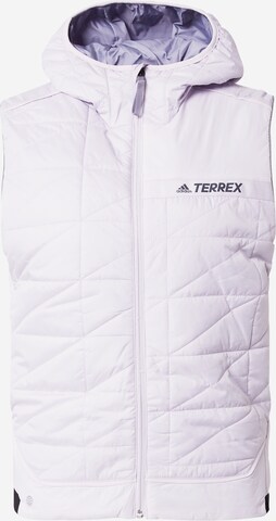 Gilet sportivo di ADIDAS TERREX in lilla: frontale