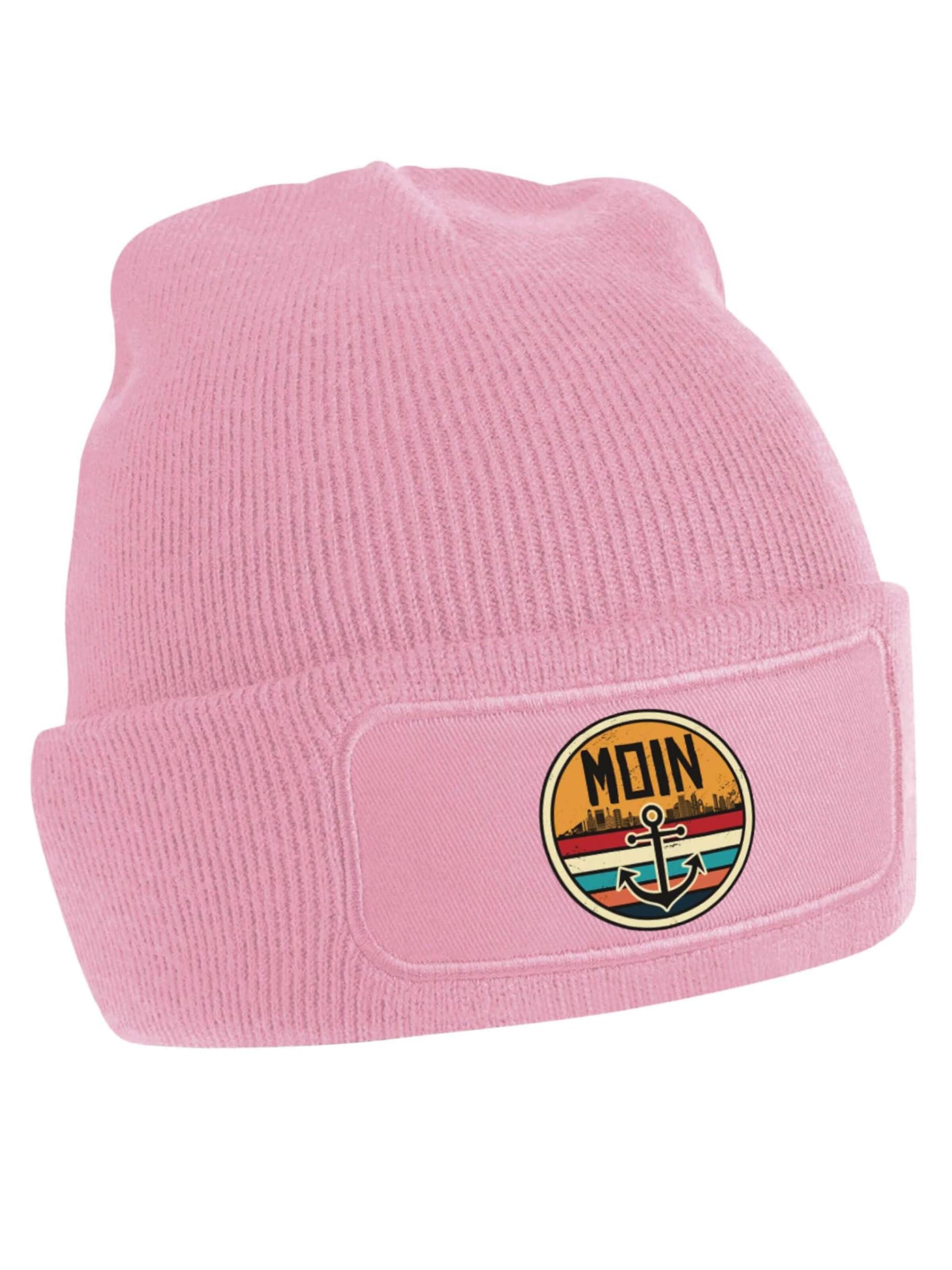 Youth Designz Beanie 'Moin Anker' in Pink