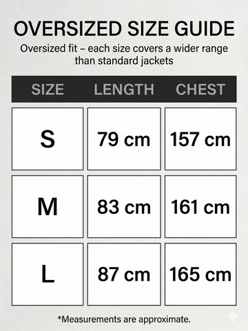 QWX2 Functionele jas 'Oversized Softshell Jacket – Structured / Weather-Resistant' in Zwart