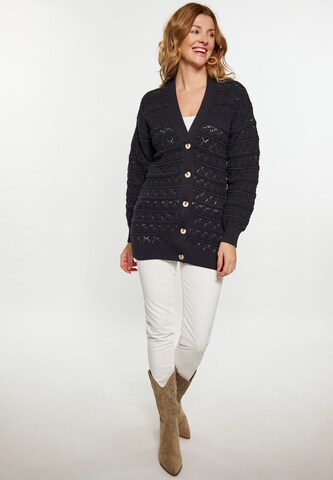 usha FESTIVAL Knit Cardigan in Black