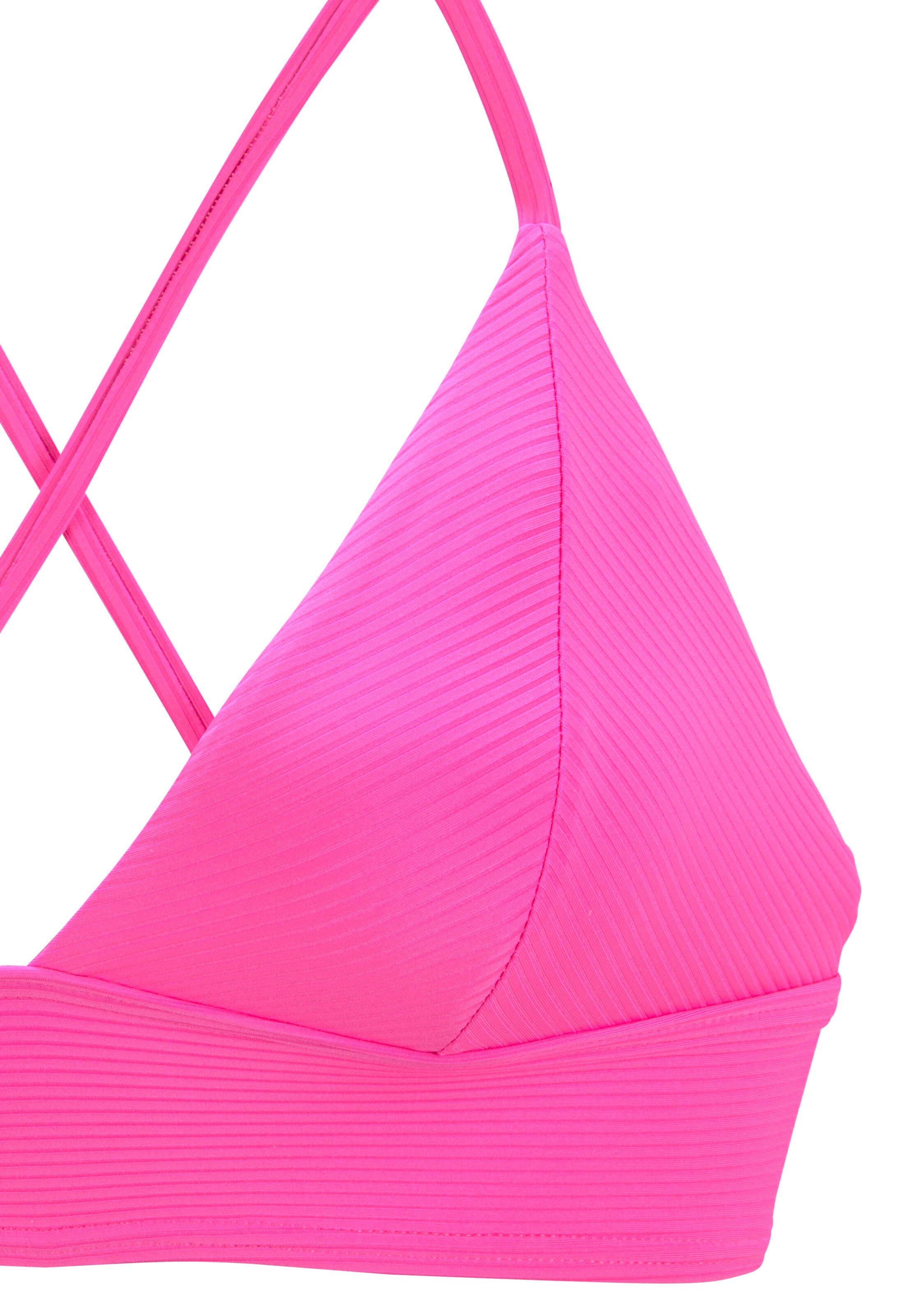 VENICE BEACH Triangle Bikini Top in Pink