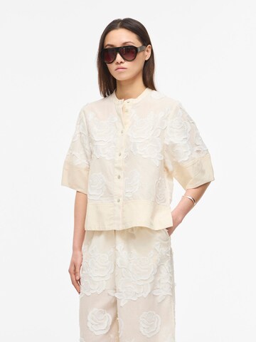 ROUGE EDIT Blouse in Beige: voorkant
