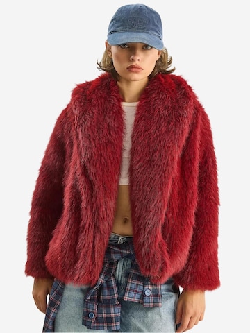 Veste mi-saison 'Kunstpelzmäntel' Bianco Lucci en rouge