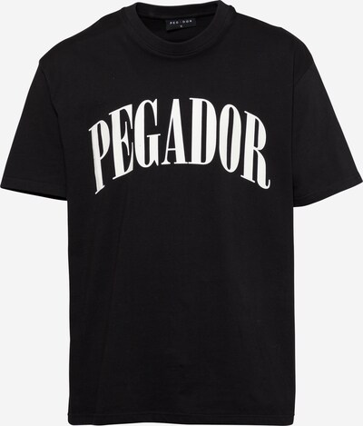 Tricou 'Cali' Pegador pe negru / alb, Vizualizare produs