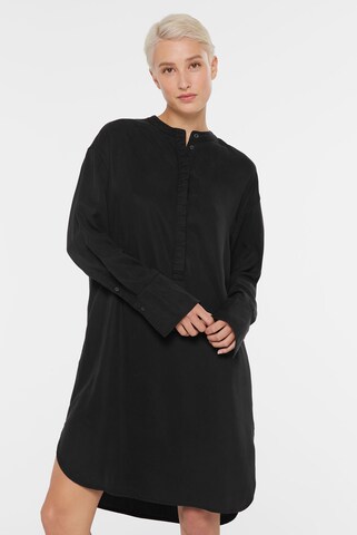SENSES.THE LABEL Shirt Dress in Black: front