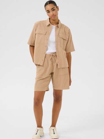 Kaffe Bluse 'KA Naya Liah' in Beige